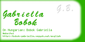 gabriella bobok business card